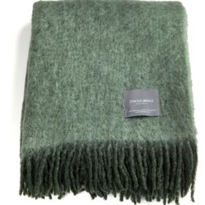 Pläd "Moss Green Melange" – Grevinnans Butik & Inredning